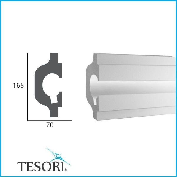 Карниз для LED освітлення серія D Tesori KD 119 KD 119 фото