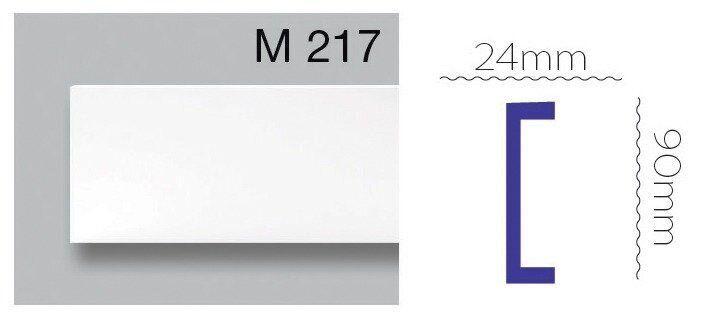 Плінтус підлоговий поліуретановий Harmony M 217 M 217 фото
