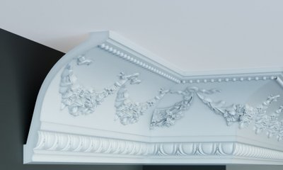 Карниз полиуретановый с орнаментом Gaudi Decor C 102 C 102 фото