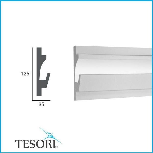 Карниз для LED освітлення серія D Tesori KD 401 KD 401 фото