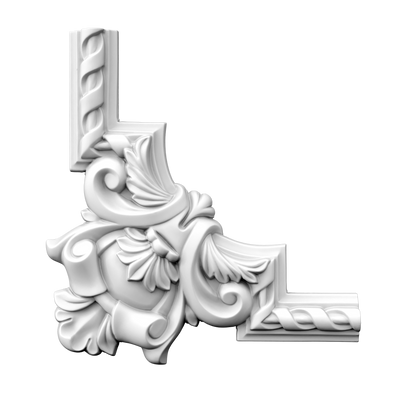 Кутовий елемент молдинга поліуретановий Gaudi Decor CF 607B CF 607B фото