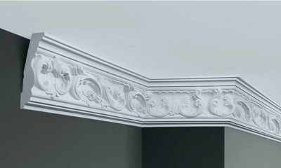 Карниз поліуретановий з орнаментом Gaudi Decor C 124 C 124 фото