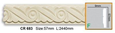 Молдинг полиуретановый с орнаментом Gaudi Decor CR 683 Flexi CR 683 (2.44м) акция фото