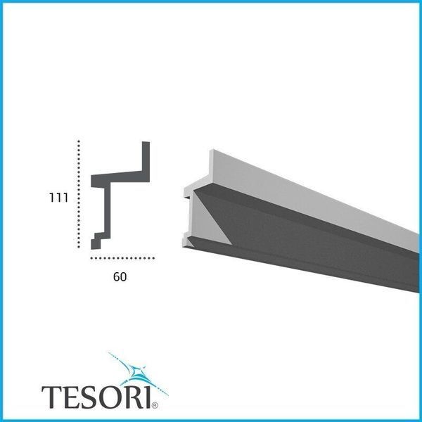 Молдинг поліуретановий гладкий серія F Tesori KF 705 KF 705 фото