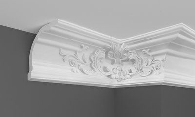 Карниз поліуретановий з орнаментом Gaudi Decor C 1091 C 1091 фото