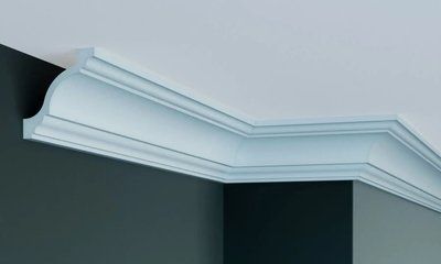 Карниз поліуретановий гладкий Gaudi Decor P 135 Flexi P 135 (2.44м) акция фото