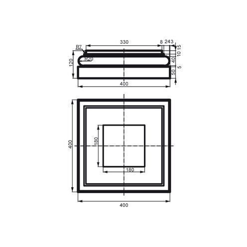 Колона фасадна база Prestige Decor LC 114-3 LC 114-3 фото