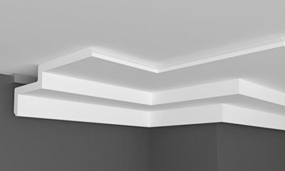 Карниз поліуретановий гладкий Gaudi D&eacute;cor P 900 P 900 фото