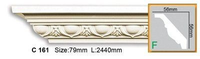 Карниз полиуретановый с орнаментом Gaudi Decor C 161 Flexi C 161 (2.44м) акция фото