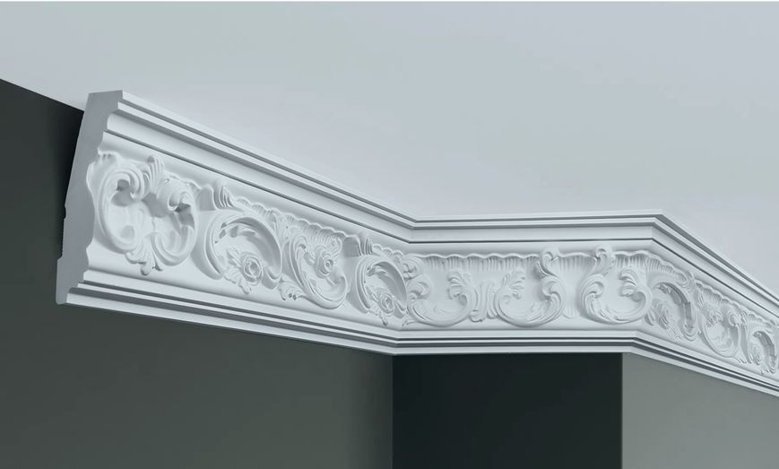 Карниз поліуретановий з орнаментом Gaudi Decor C 124 C 124 фото