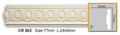 Молдинг полиуретановый с орнаментом Gaudi Decor CR 602 Flexi CR 602 (2.44м) акция фото
