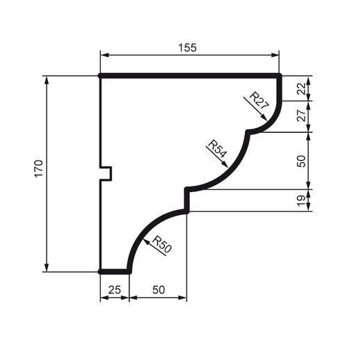 Карниз фасадний Prestige Decor KC 103 KC 103 фото