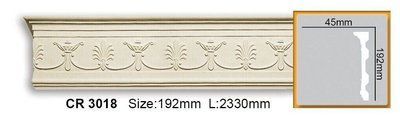 Молдинг полиуретановый с орнаментом Gaudi Decor CR 3018 Flexi CR 3018 (2.44м) акция фото